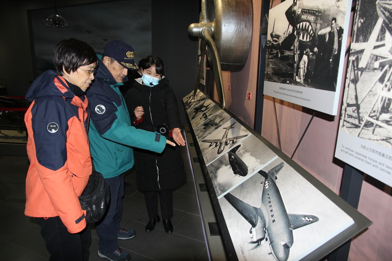 曹耘山一行赶往芷江县抗日战争胜利纪念馆,飞虎队纪念馆进行参观